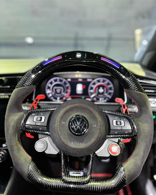 GOLF 7/7.5 CARBON LED STEERING WHEEL