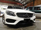 MERC W205 C-CLASS AMG STYLE GLOSS BLACK FRONT LIP