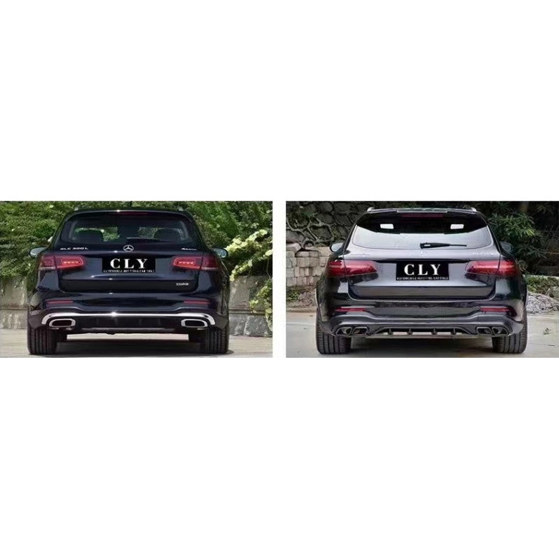 X253 20+ GLC63  REAR DIFFUSER WITH TAILPIPE